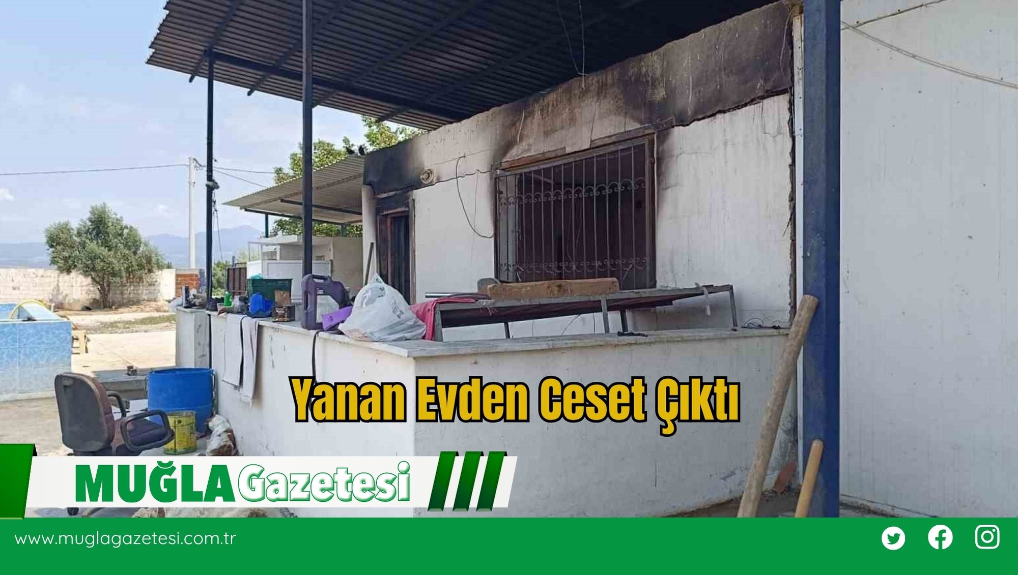 Yanan Evden Ceset Çıktı