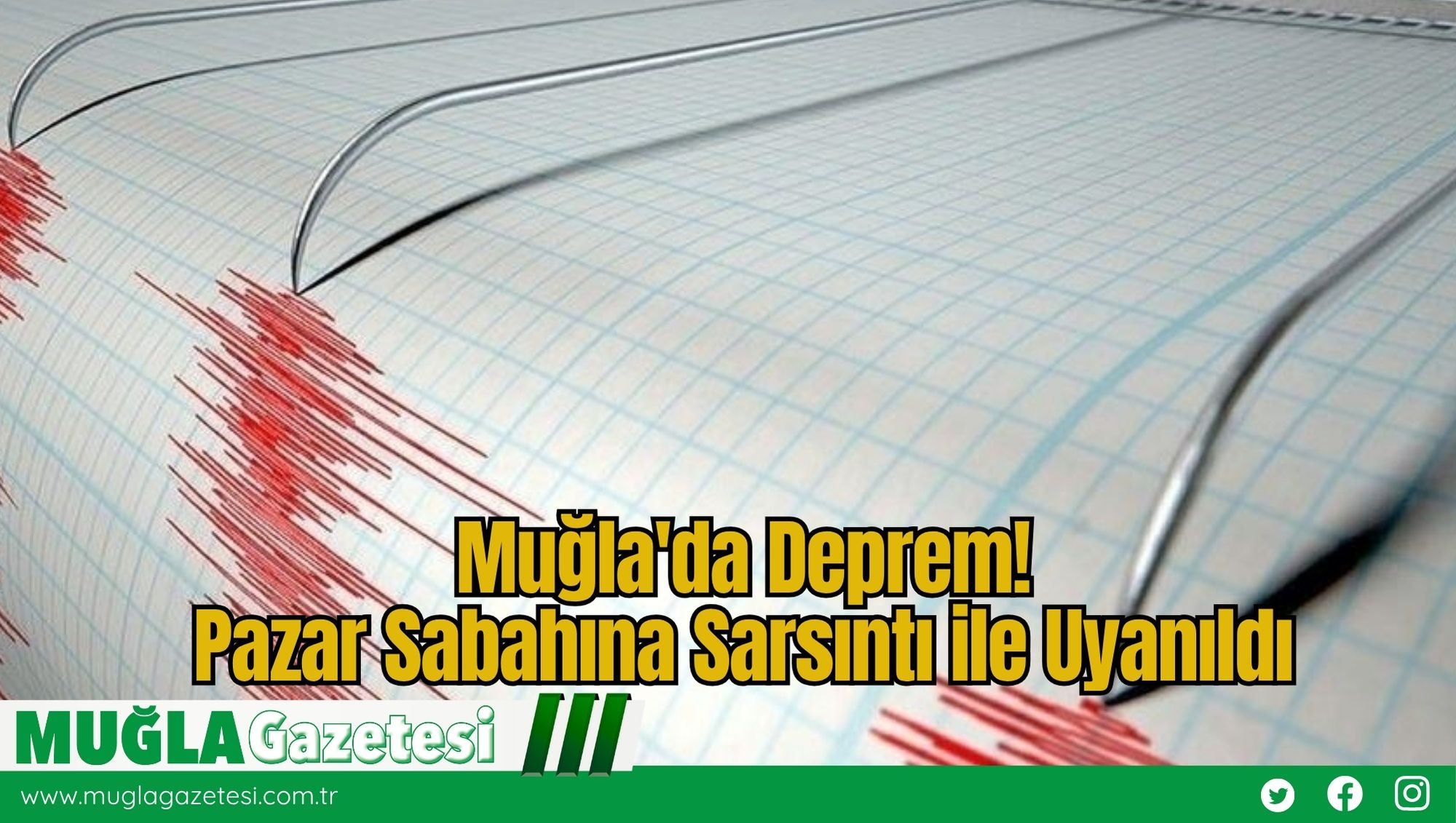 Muğla'da Deprem: Pazar Sabahına Sarsıntı ile Uyanıldı