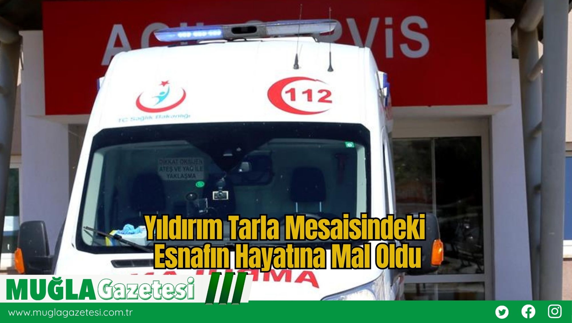 Yıldırım Tarla Mesaisindeki Esnafın Hayatına Mal Oldu