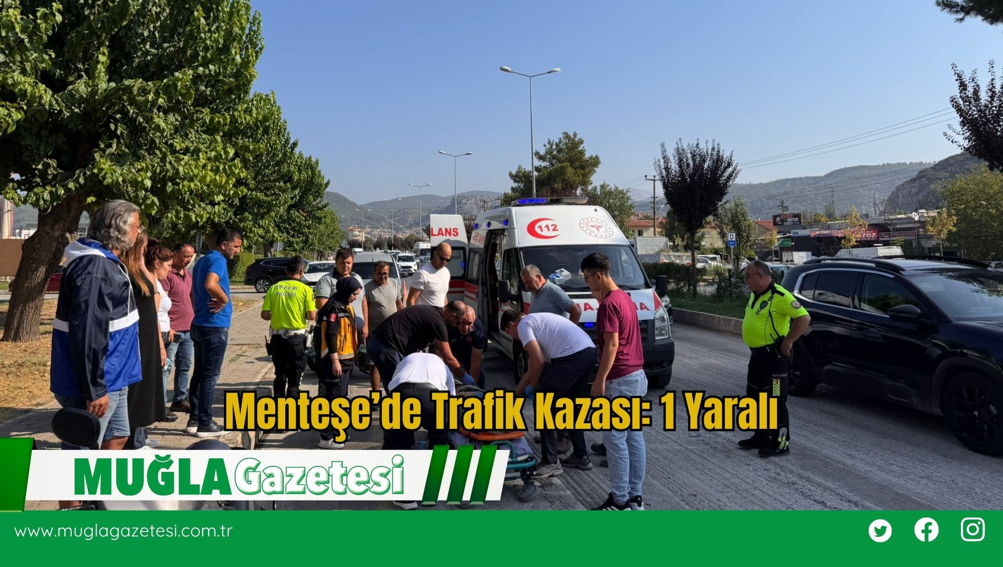 Menteşe’de Trafik Kazası: 1 Yaralı