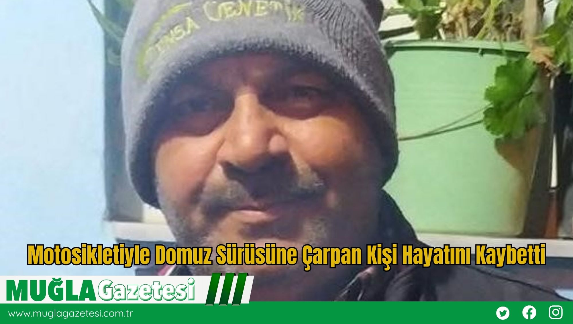 Motosikletiyle Domuz Sürüsüne Çarpan Kişi Hayatını Kaybetti