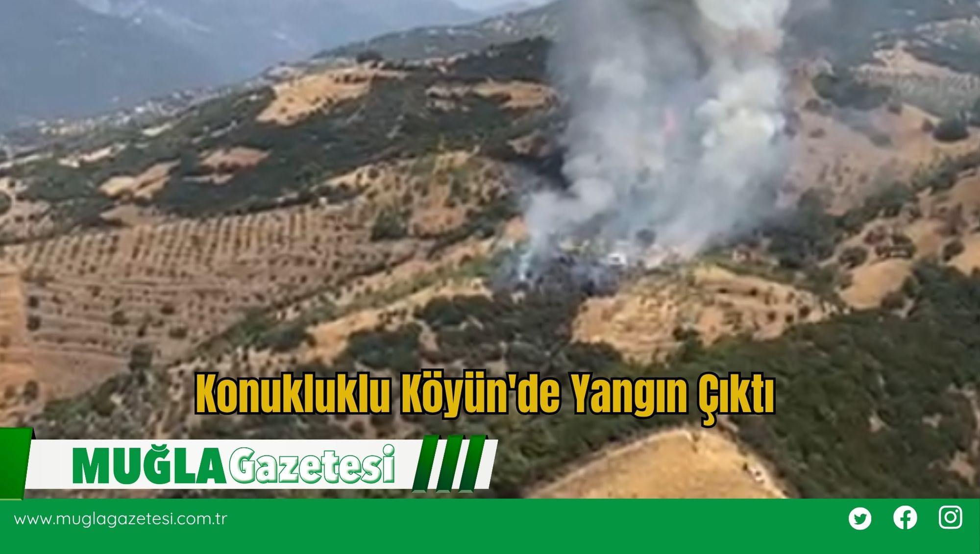 Konukluklu Köyün'de Yangın Çıktı