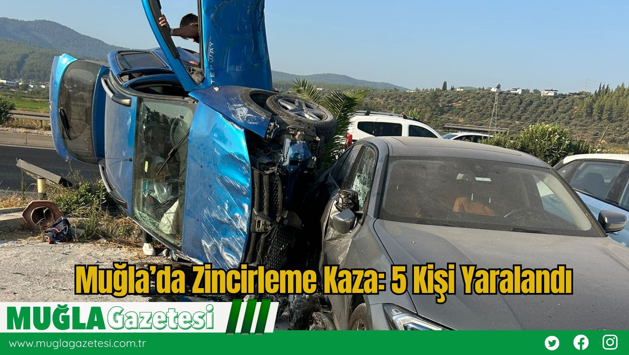 Muğla’da Zincirleme Kaza: 5 Kişi Yaralandı