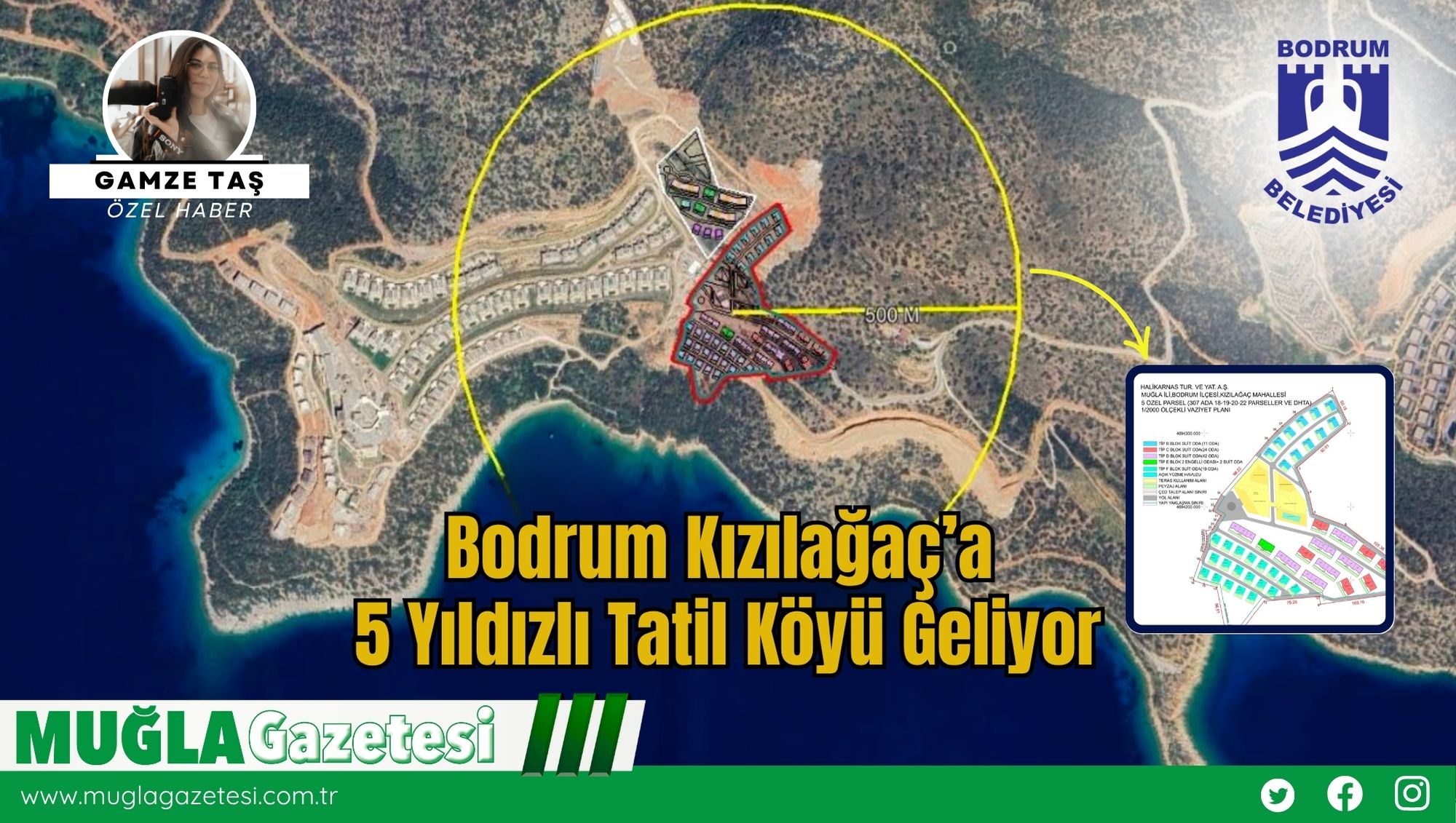 Bodrum Kızılağaç’a 5 Yıldızlı Tatil Köyü Geliyor