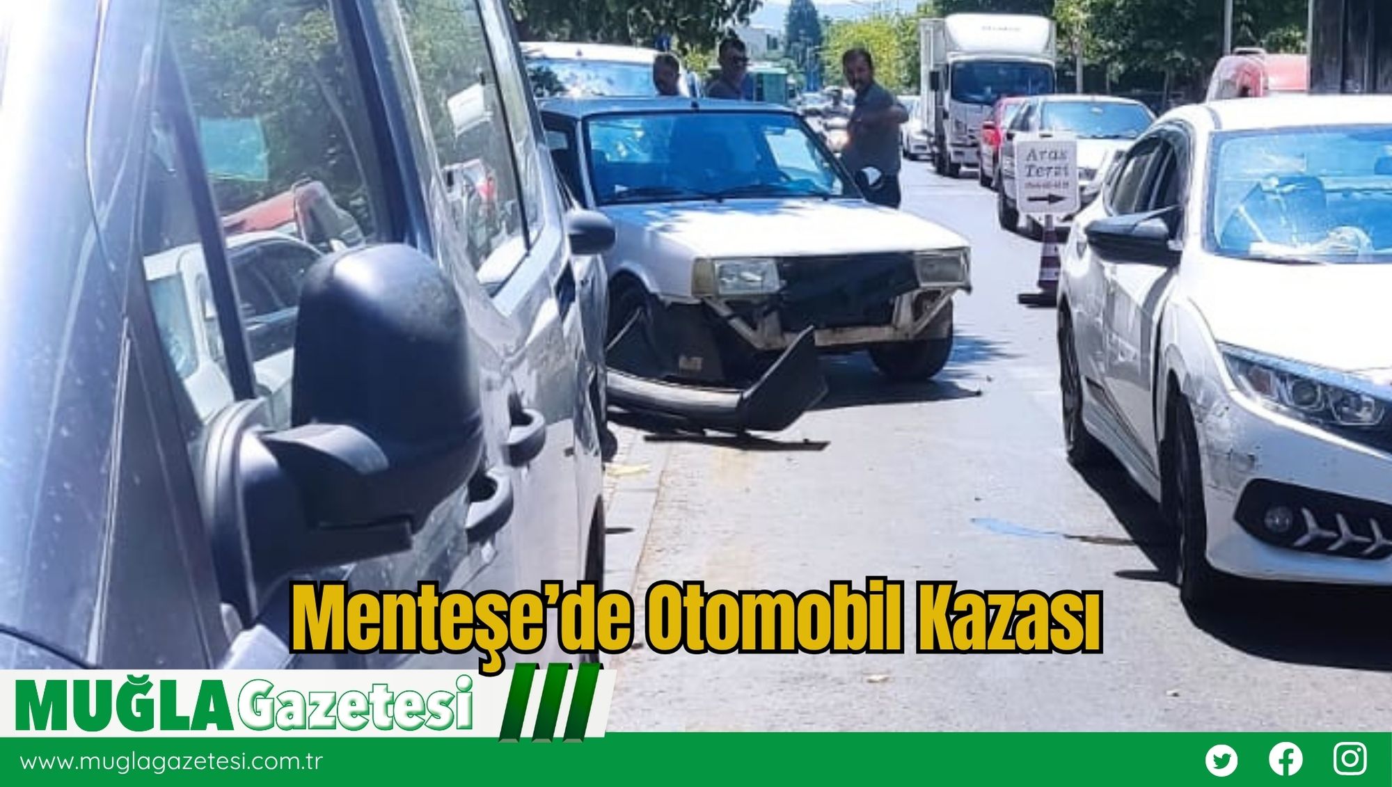 Menteşe’de Otomobil Kazası
