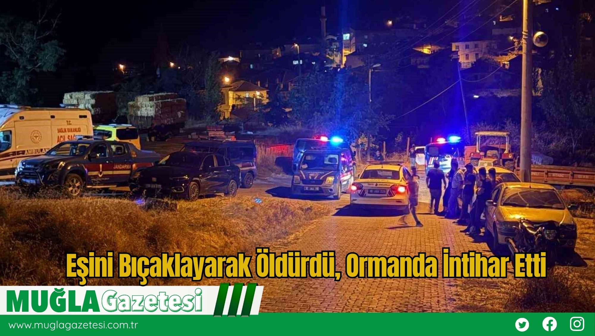 Eşini Bıçaklayarak Öldürdü, Ormanda İntihar Etti