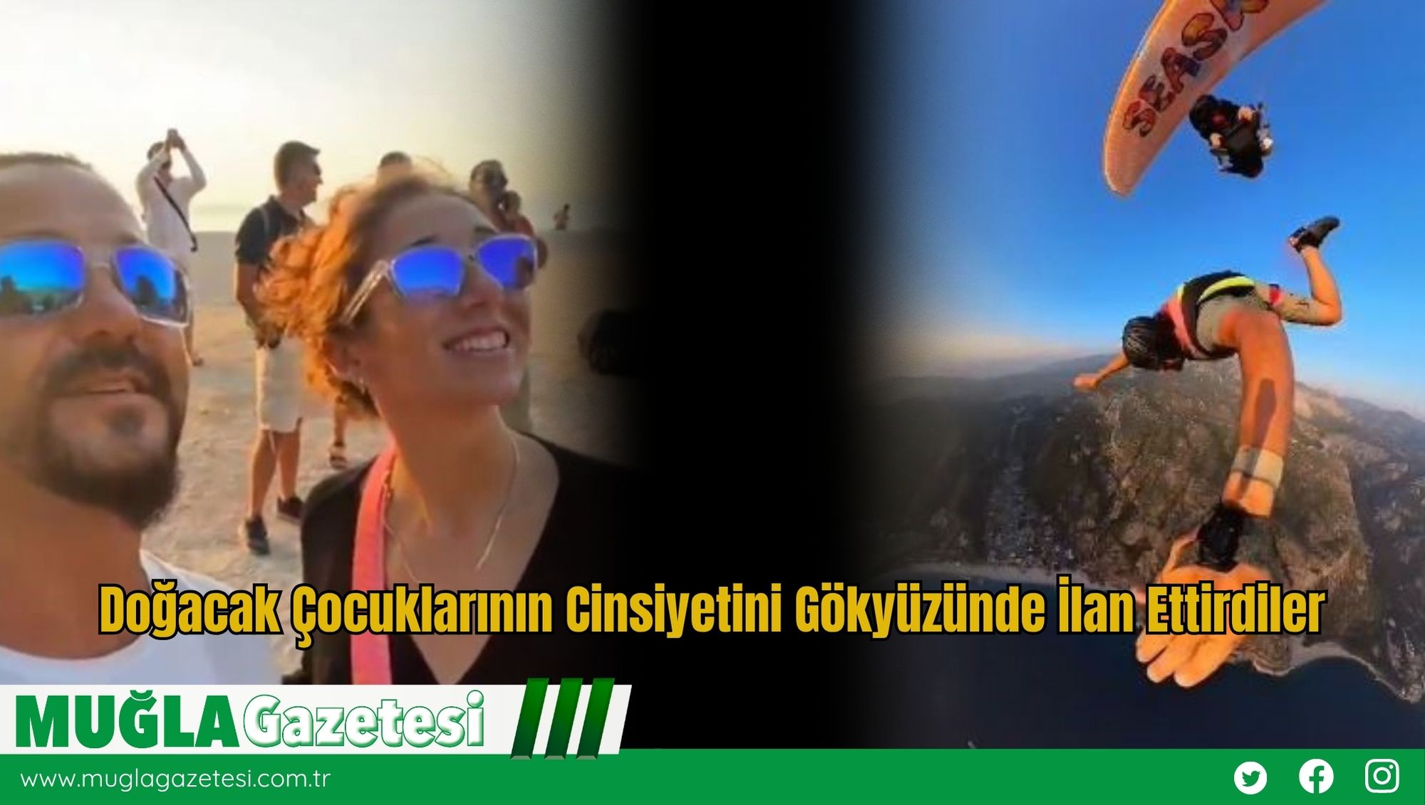 Doğacak Çocuklarının Cinsiyetini Gökyüzünde İlan Ettirdiler