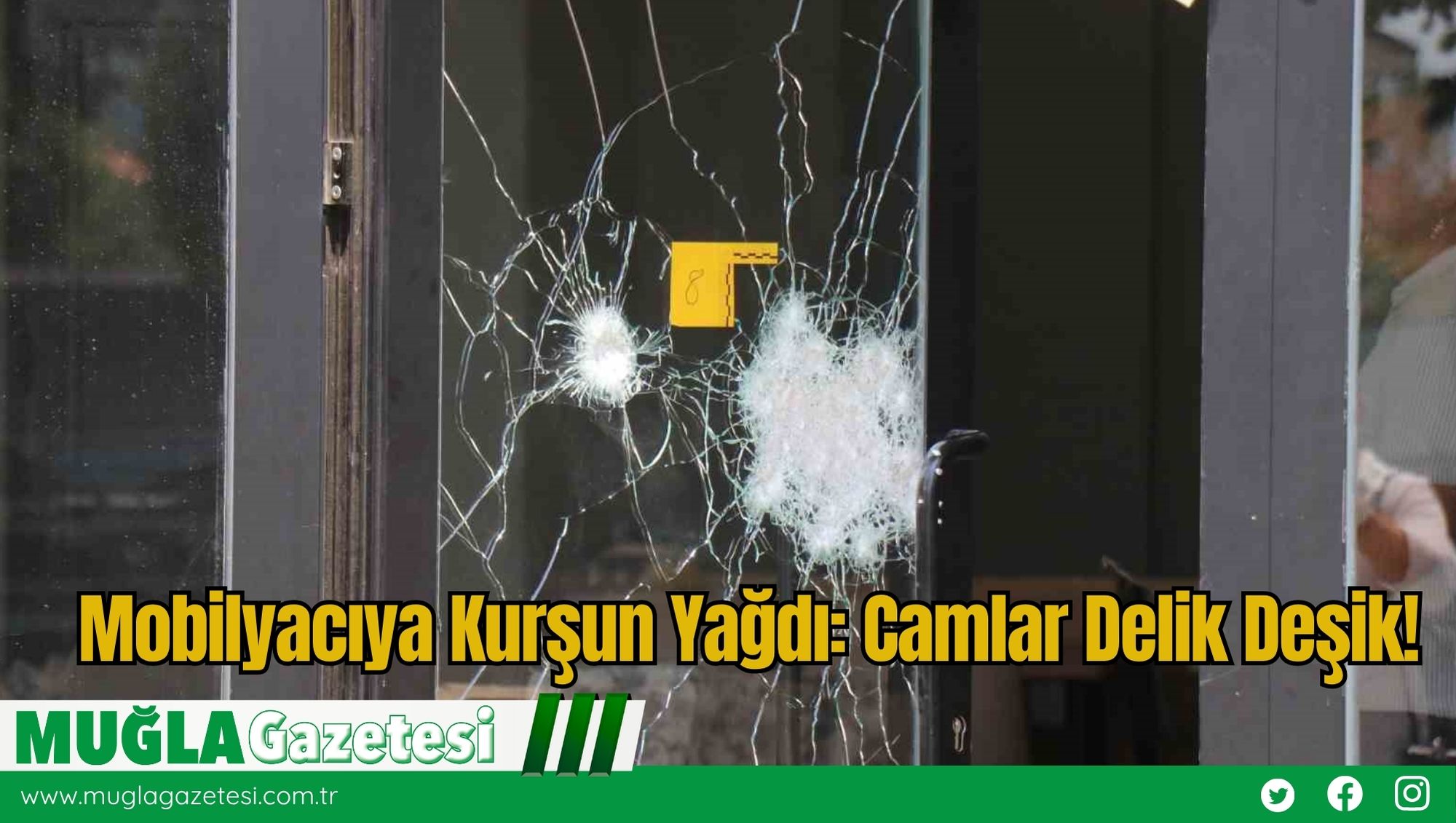 Mobilyacıya Kurşun Yağdı: Camlar Delik Deşik