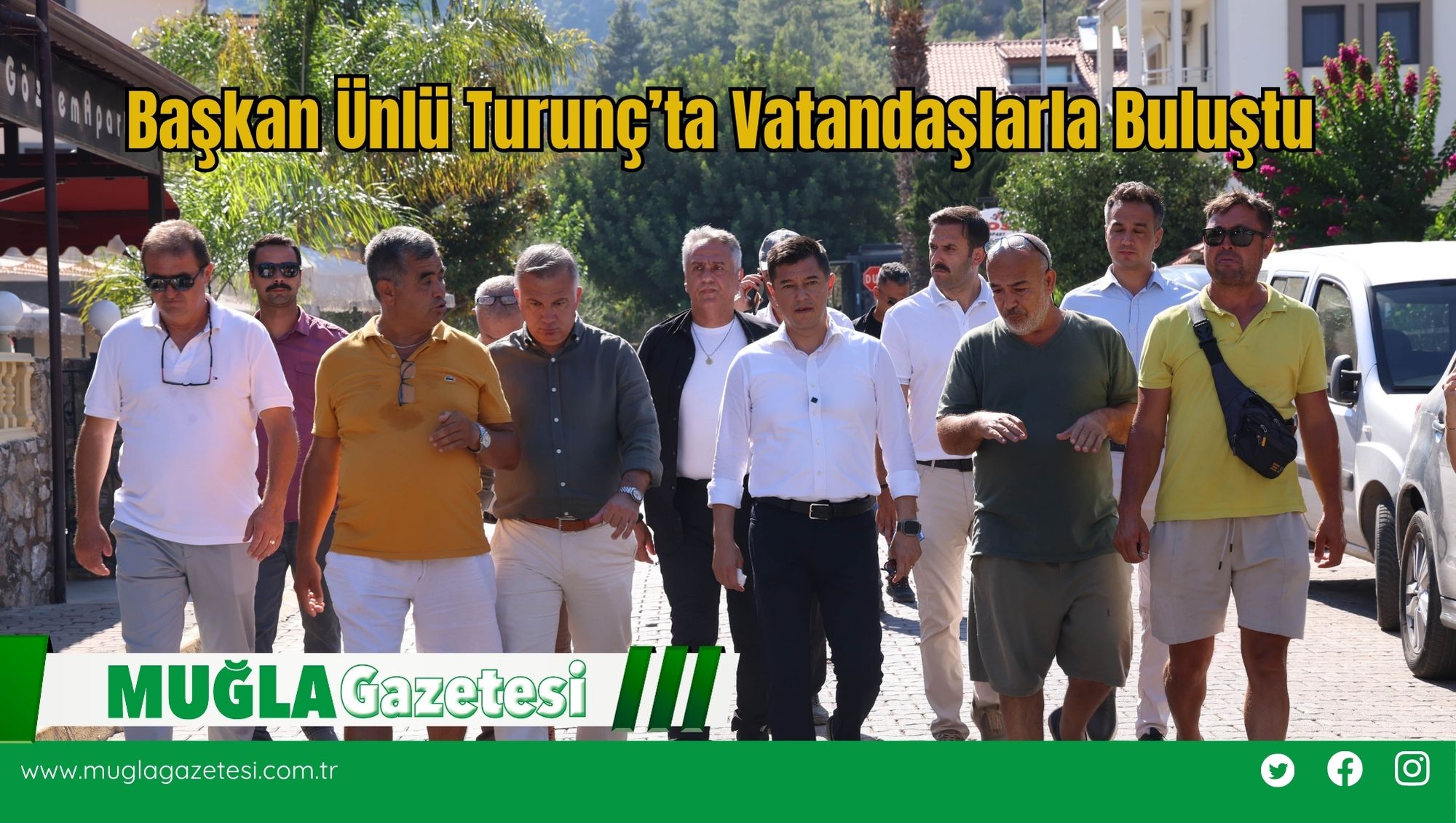 Başkan Ünlü Turunç’ta Vatandaşlarla Buluştu