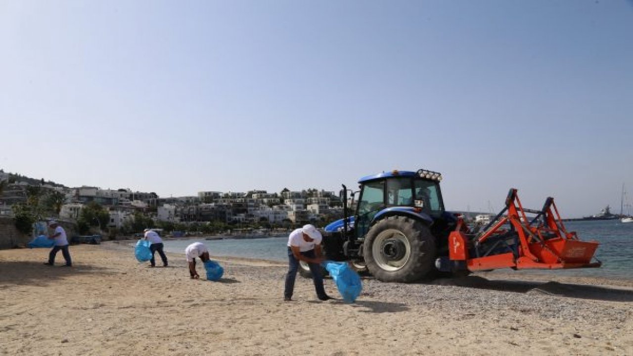 Bodrum sahilleri yaza hazırlanıyor
