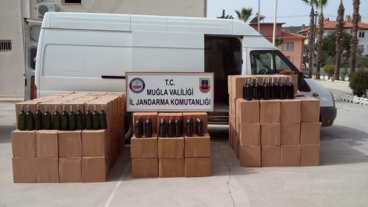 2 minibüs dolusu kaçak içki
