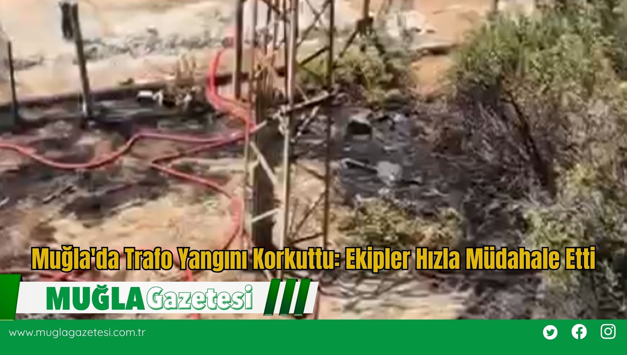 Muğla'da Trafo Yangını Korkuttu: Ekipler Hızla Müdahale Etti