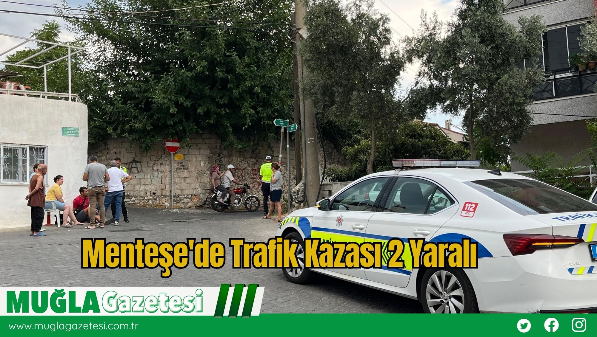 Menteşe'de Trafik Kazası 2 Yaralı