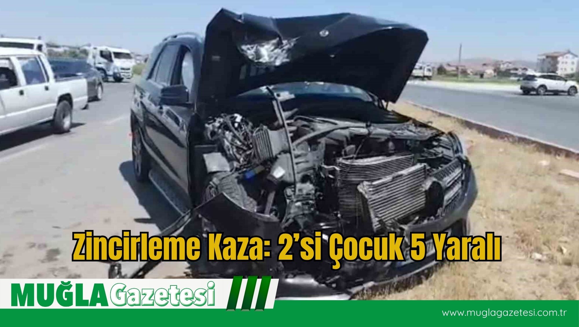 Zincirleme Kaza: 2’si Çocuk 5 Yaralı
