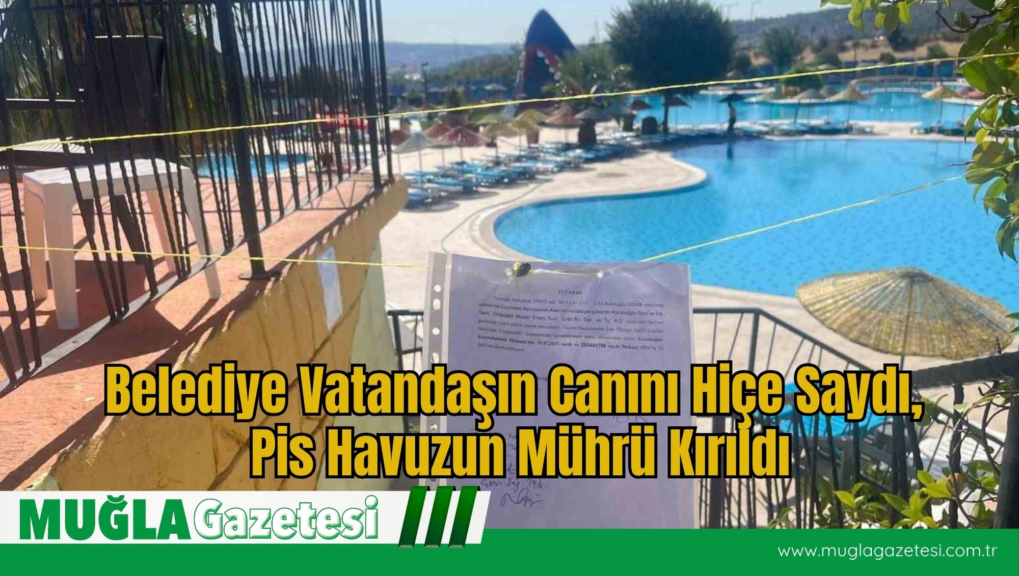 Belediye Vatandaşın Canını Hiçe Saydı, Pis Havuzun Mührü Kırıldı