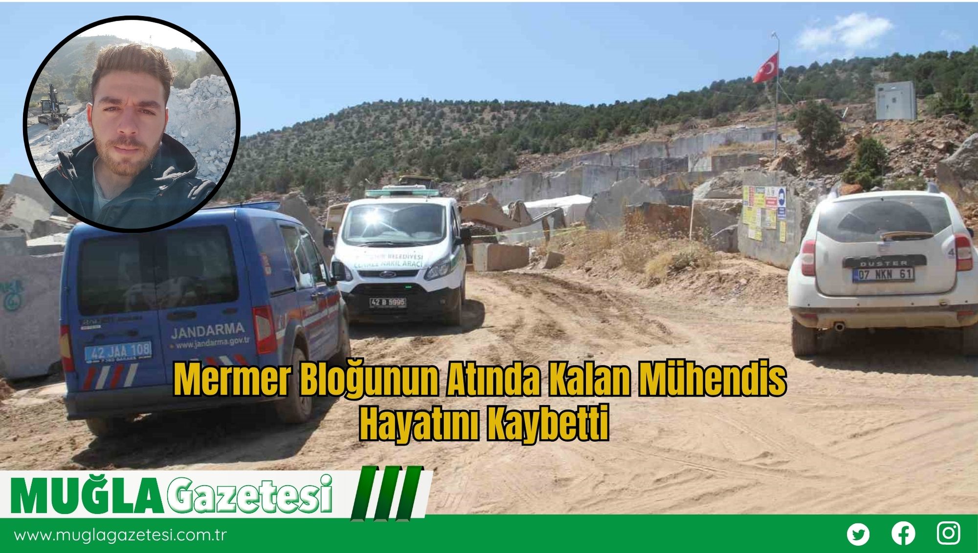 Mermer Bloğunun Atında Kalan Mühendis Hayatını Kaybetti