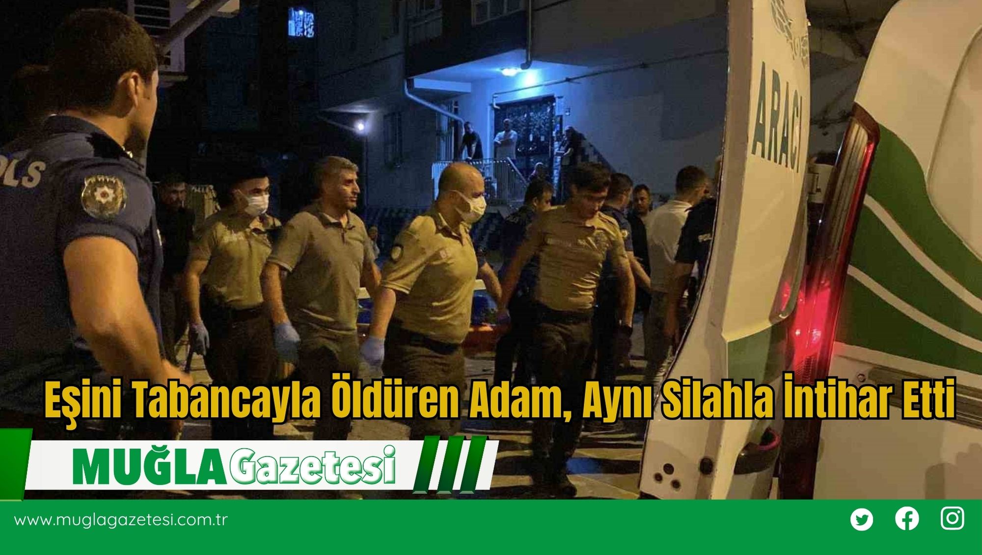 Eşini Tabancayla Öldüren Adam, Aynı Silahla İntihar Etti