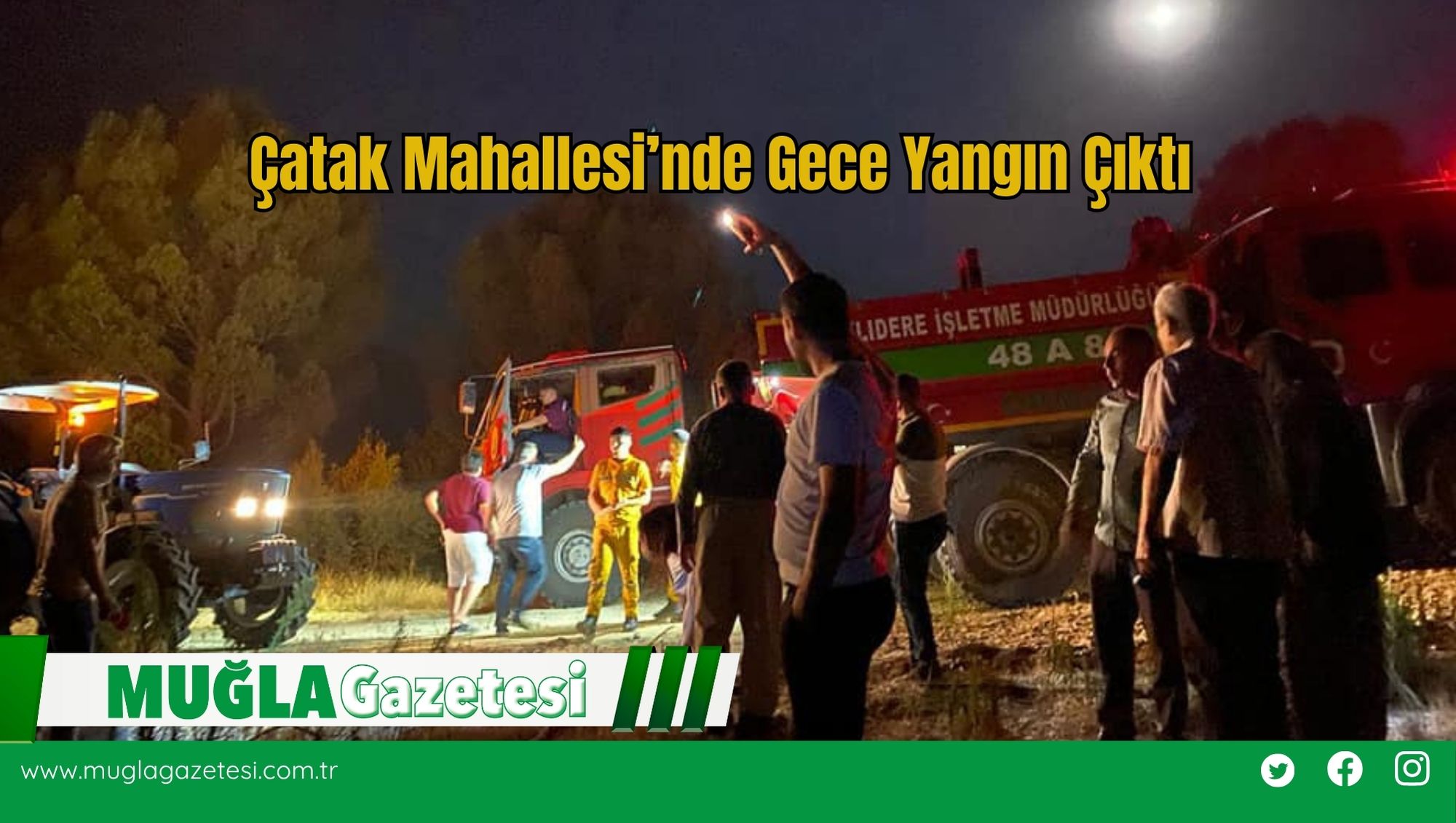 Çatak Mahallesi’nde Gece Yangın Çıktı