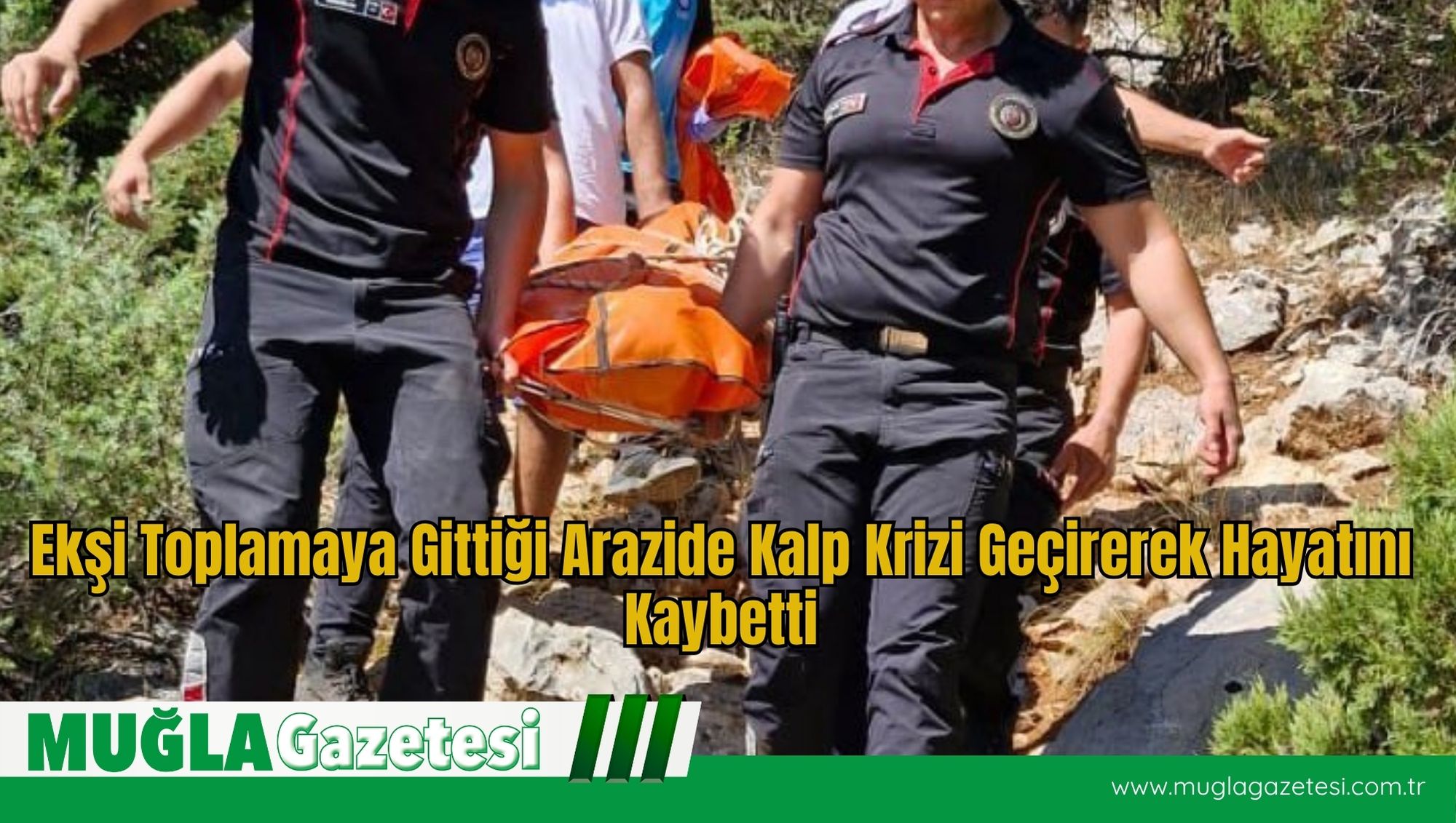 Ekşi Toplamaya Gittiği Arazide Kalp Krizi Geçirerek Hayatını Kaybetti