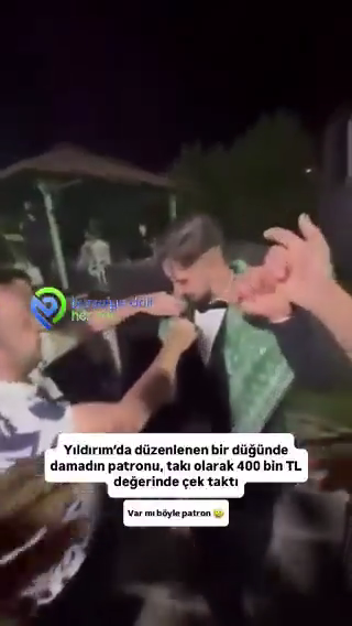 Patrondan Damatta Unutulmaz Jest: 400 Bin TL’lik Çek Taktı