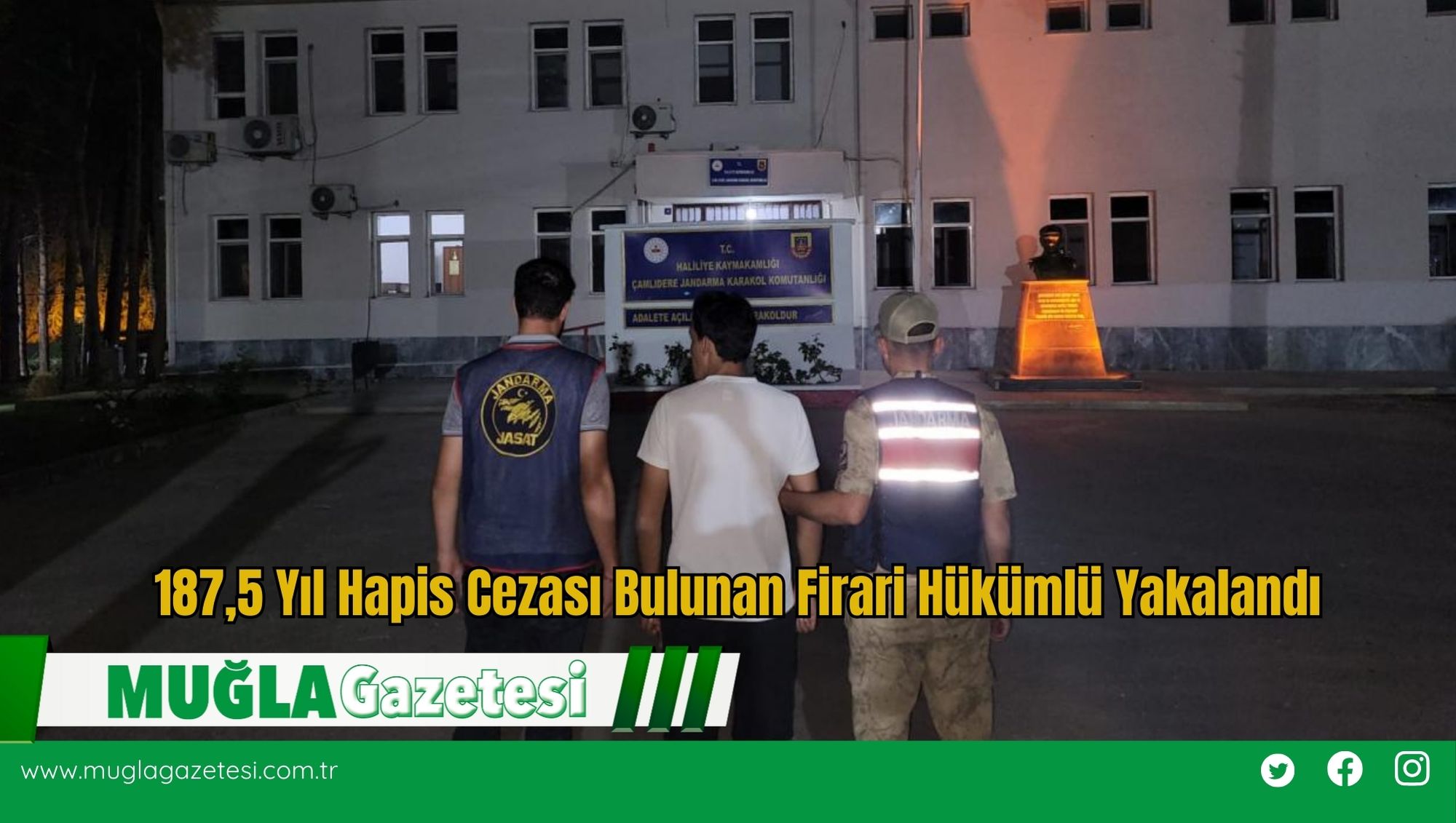 187,5 Yıl Hapis Cezası Bulunan Firari Hükümlü Yakalandı