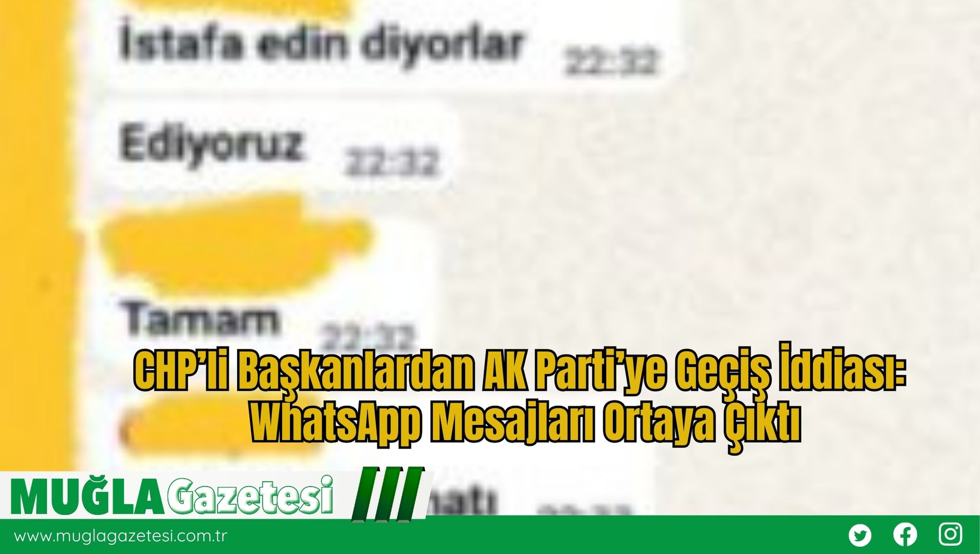 CHP’li Başkanlardan AK Parti’ye Geçiş İddiası: WhatsApp Mesajları Ortaya Çıktı