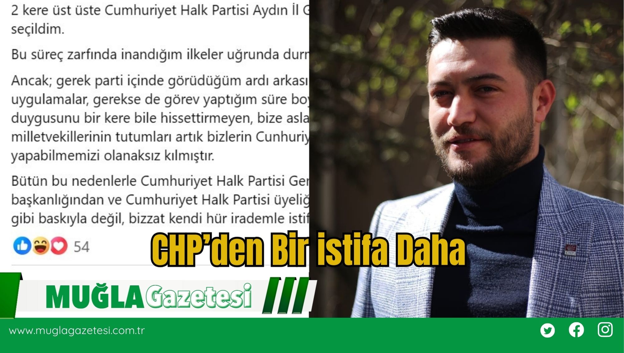 CHP’den Bir istifa Daha