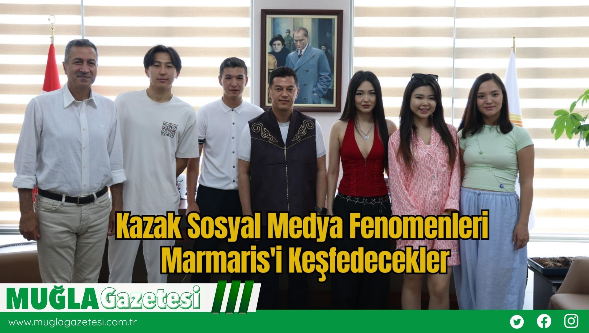 Kazak Sosyal Medya Fenomenleri Marmaris'i Keşfedecekler