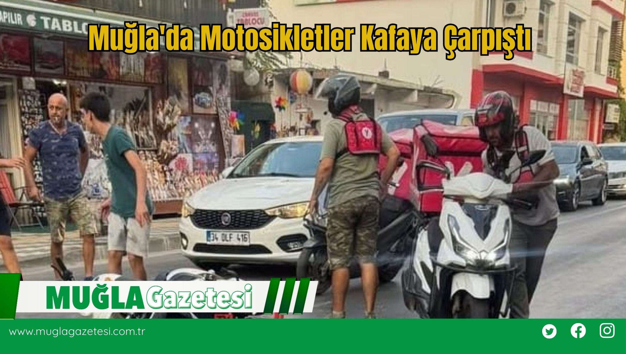 Muğla'da Motosikletler Kafaya Çarpıştı