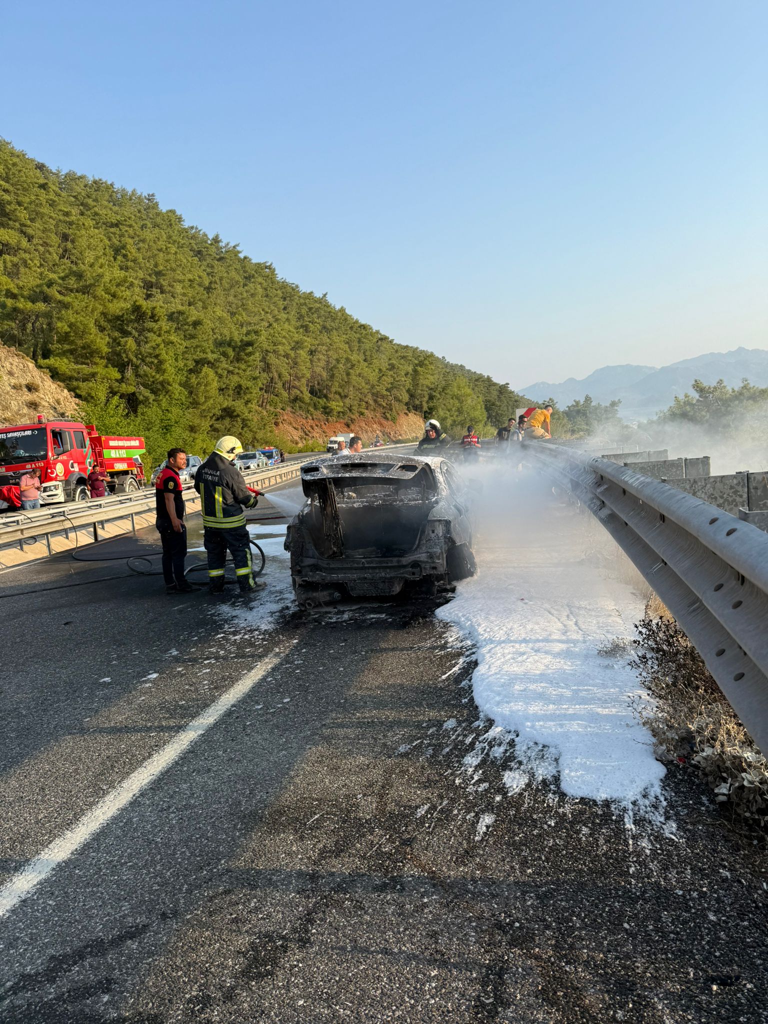 Marmaris'te Araç Yangını