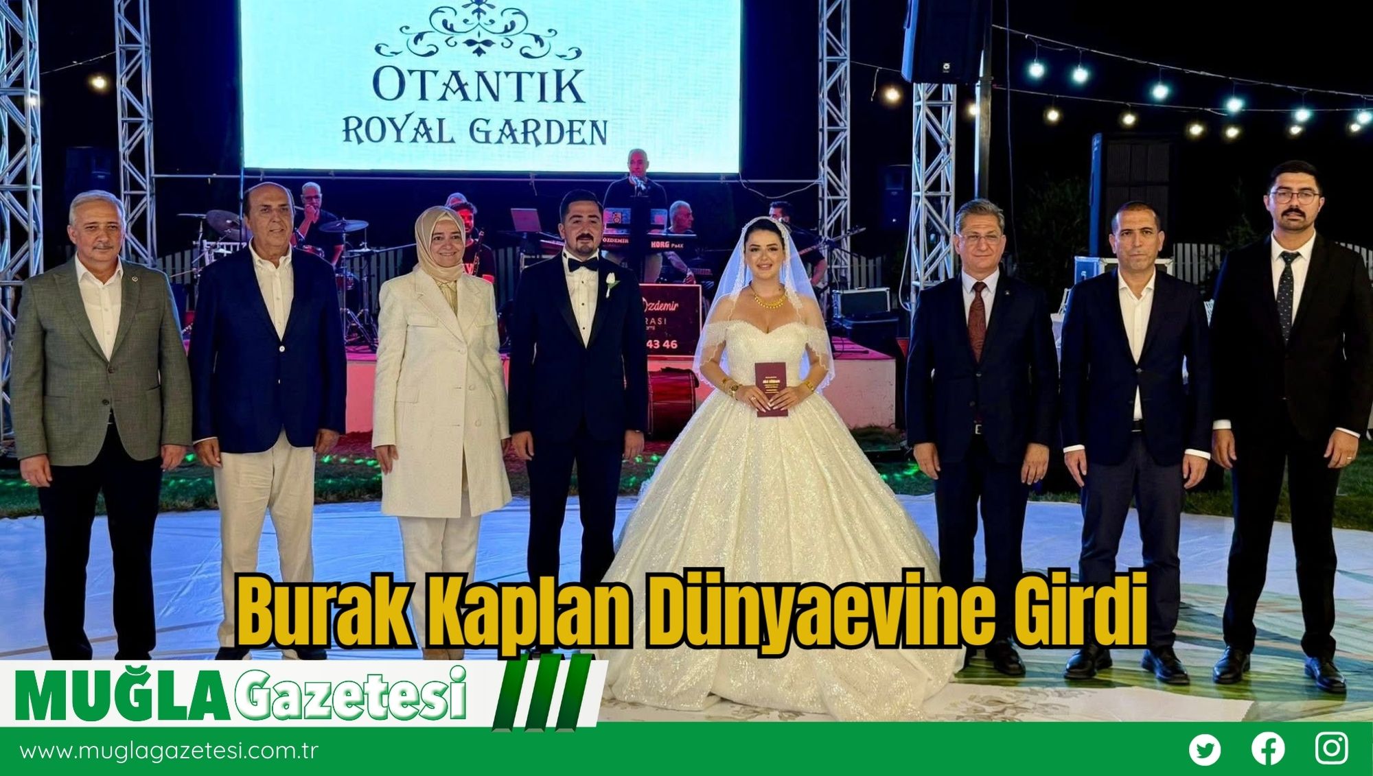 Burak Kaplan Dünyaevine Girdi