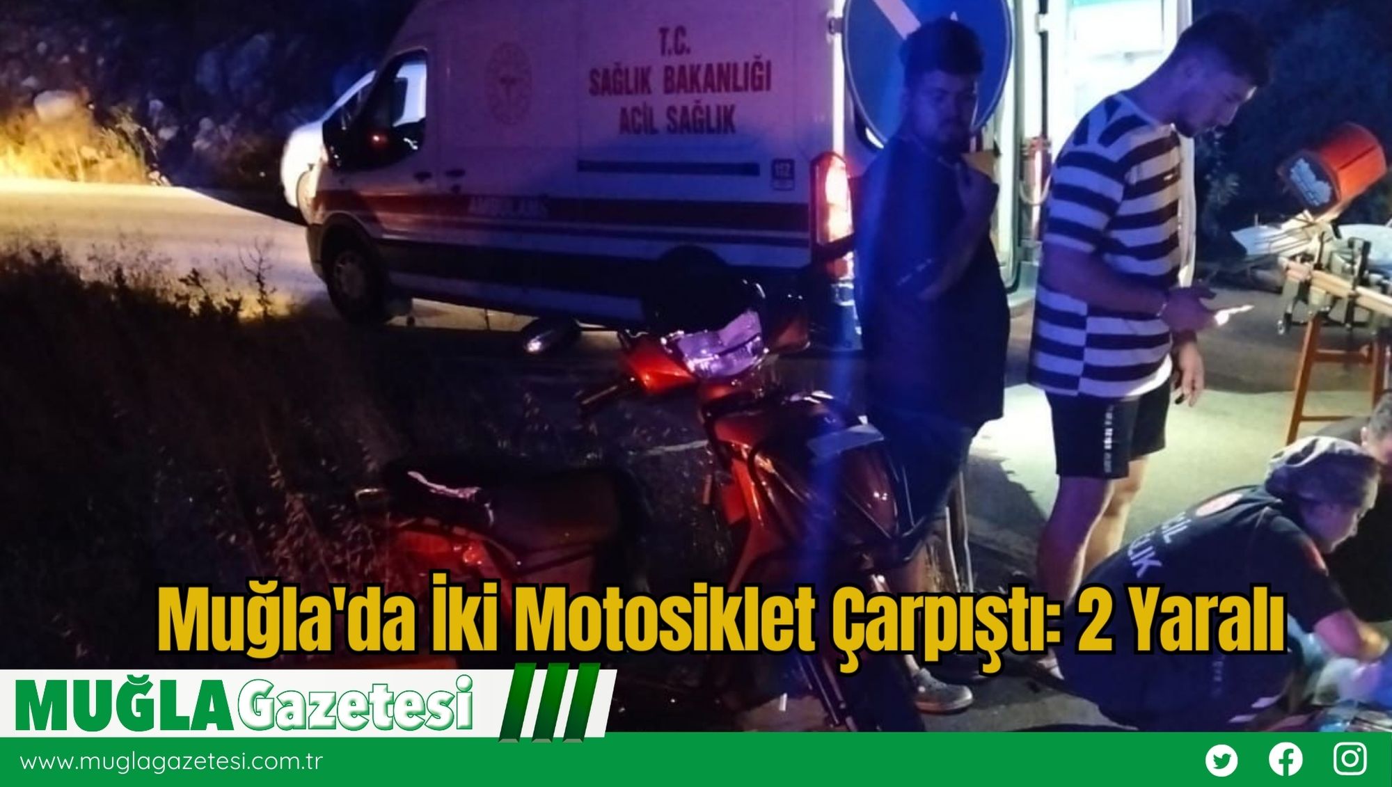 Muğla'da İki Motosiklet Çarpıştı: 2 Yaralı