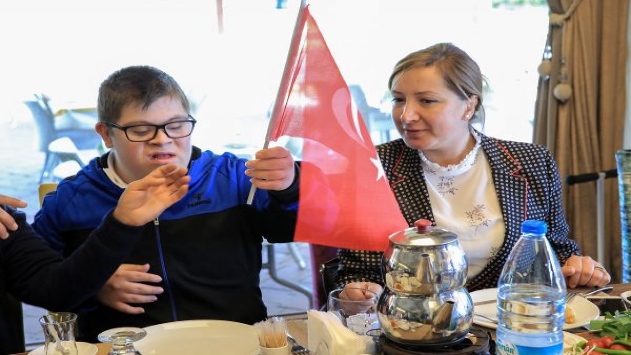 Çağlayan özel çocuklarla kutladı