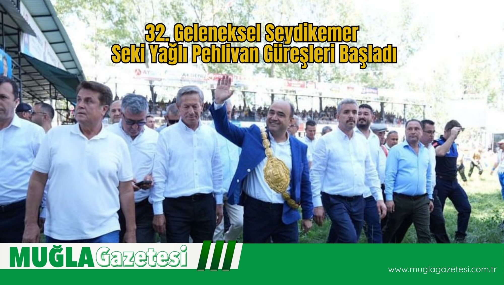 Seki'de Yağlı Güreş Coşkusu: 32. Geleneksel Seydikemer Seki Yağlı Pehlivan Güreşleri Başladı