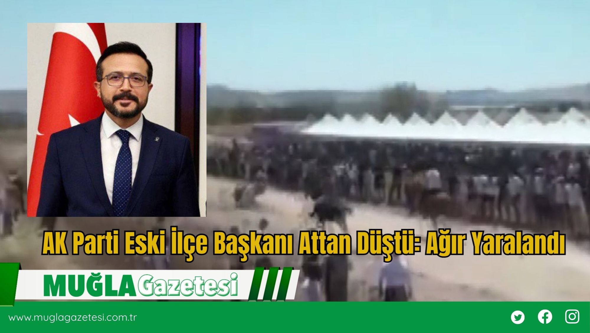 AK Parti Eski İlçe Başkanı Attan Düştü: Ağır Yaralandı
