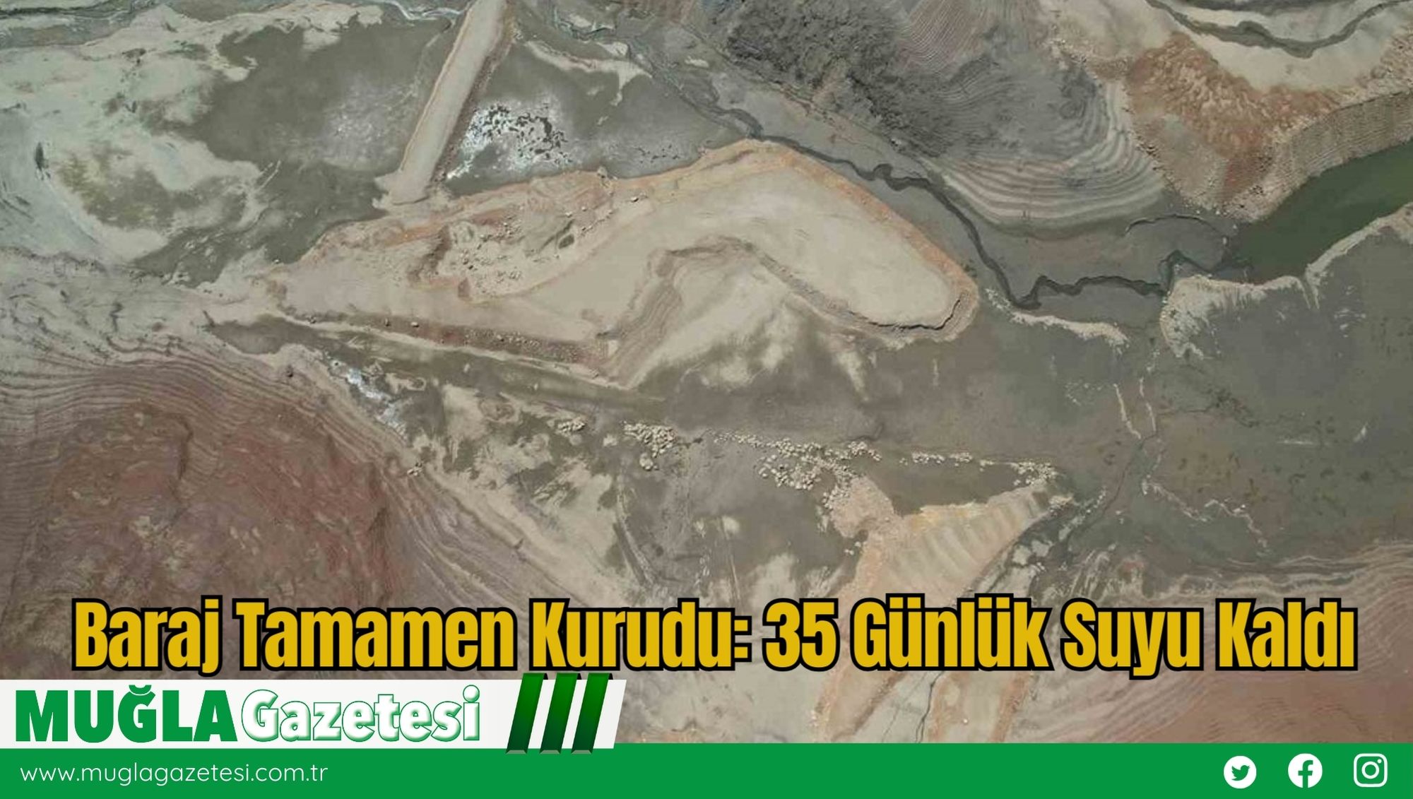Baraj Tamamen Kurudu: 35 Günlük Suyu Kaldı