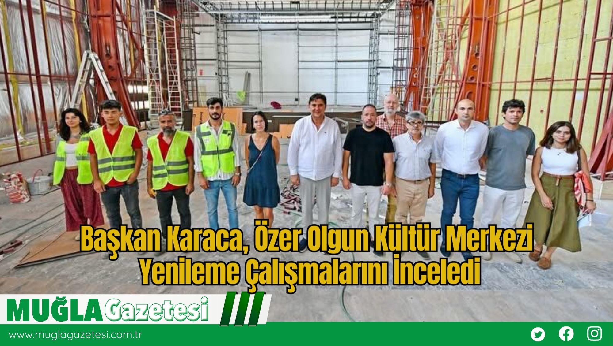 Başkan Karaca, Özer Olgun Kültür Merkezi Yenileme Çalışmalarını İnceledi