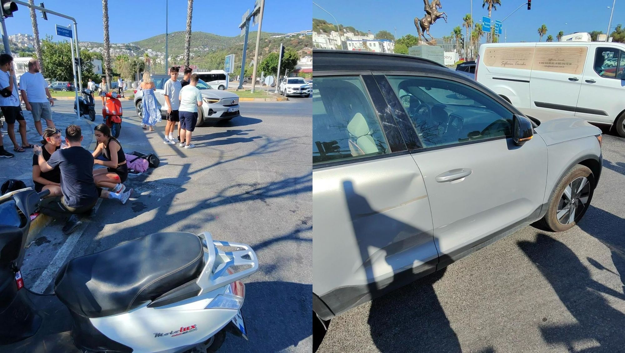 Ünlü Oyuncu Seray Sever Bodrum'da Kazaya Karıştı