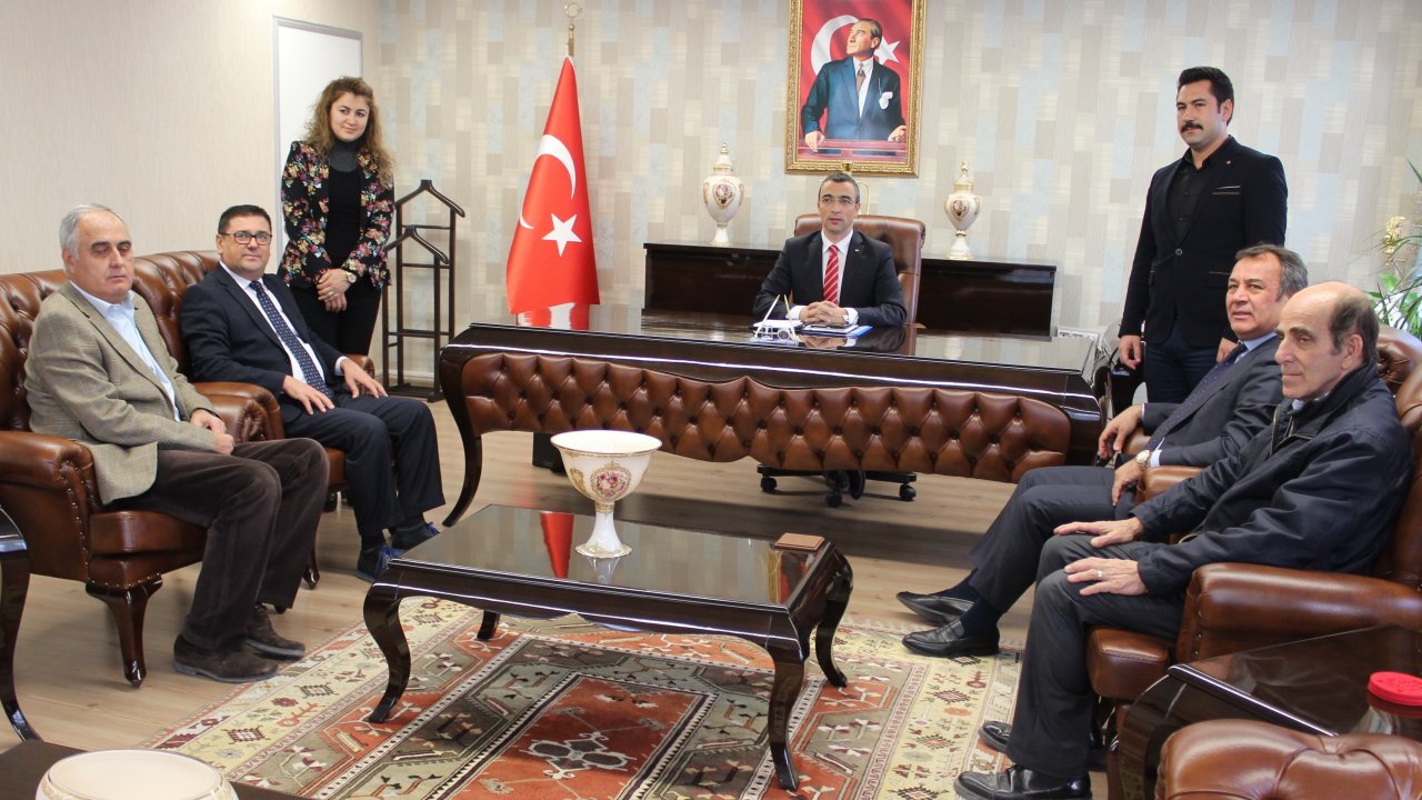 Milas OSB Yönetimi, Kaymakam Eren Arslan'ı ziyaret etti