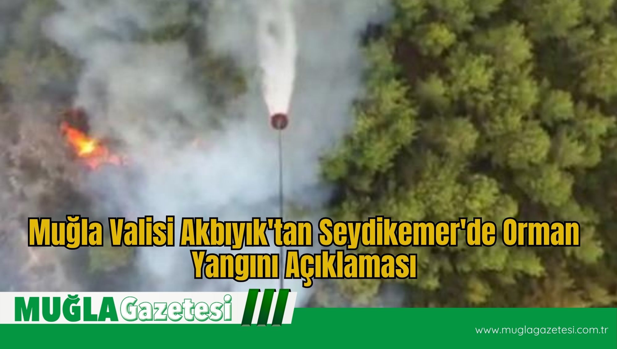 Muğla Valisi Akbıyık'tan Seydikemer'de Orman Yangını Açıklaması