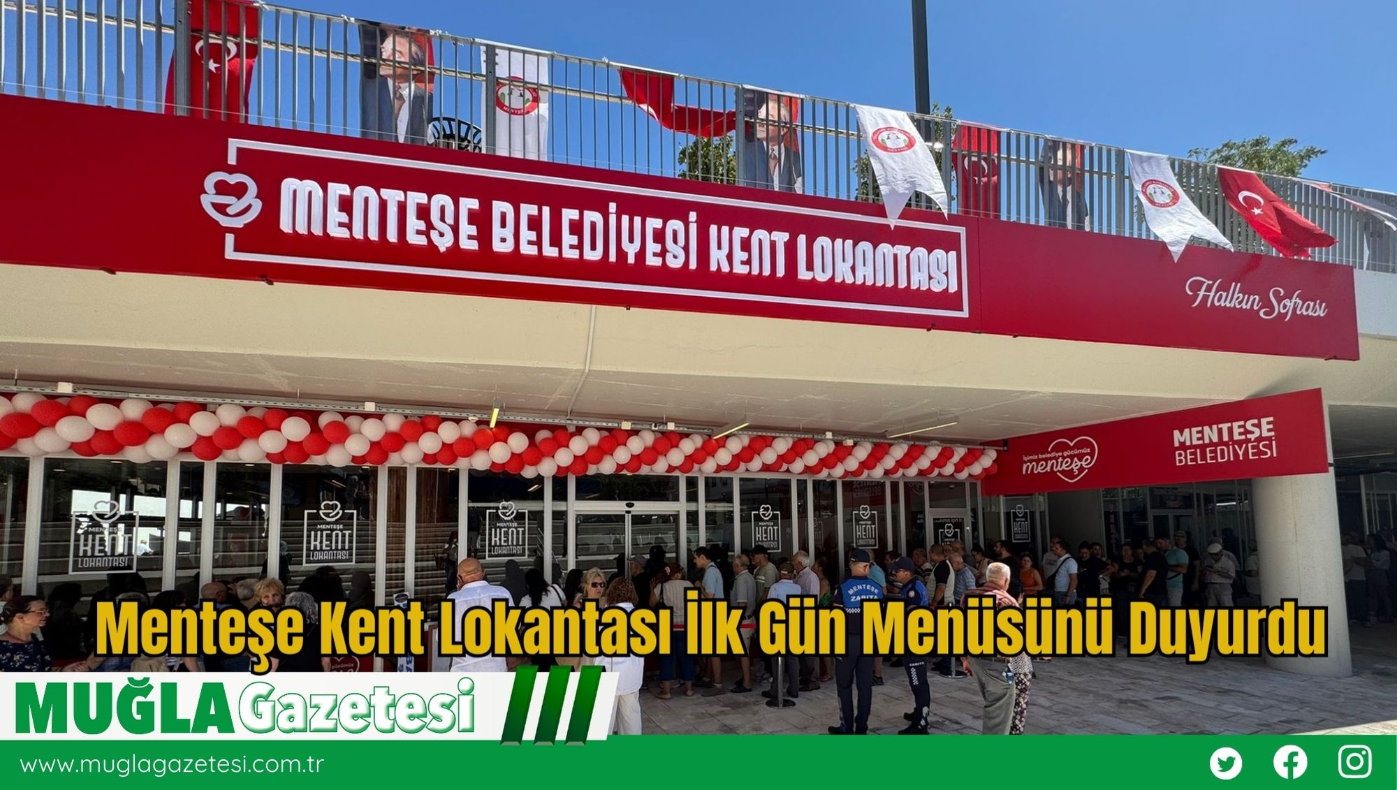 Menteşe Kent Lokantası İlk Gün Menüsünü Duyurdu