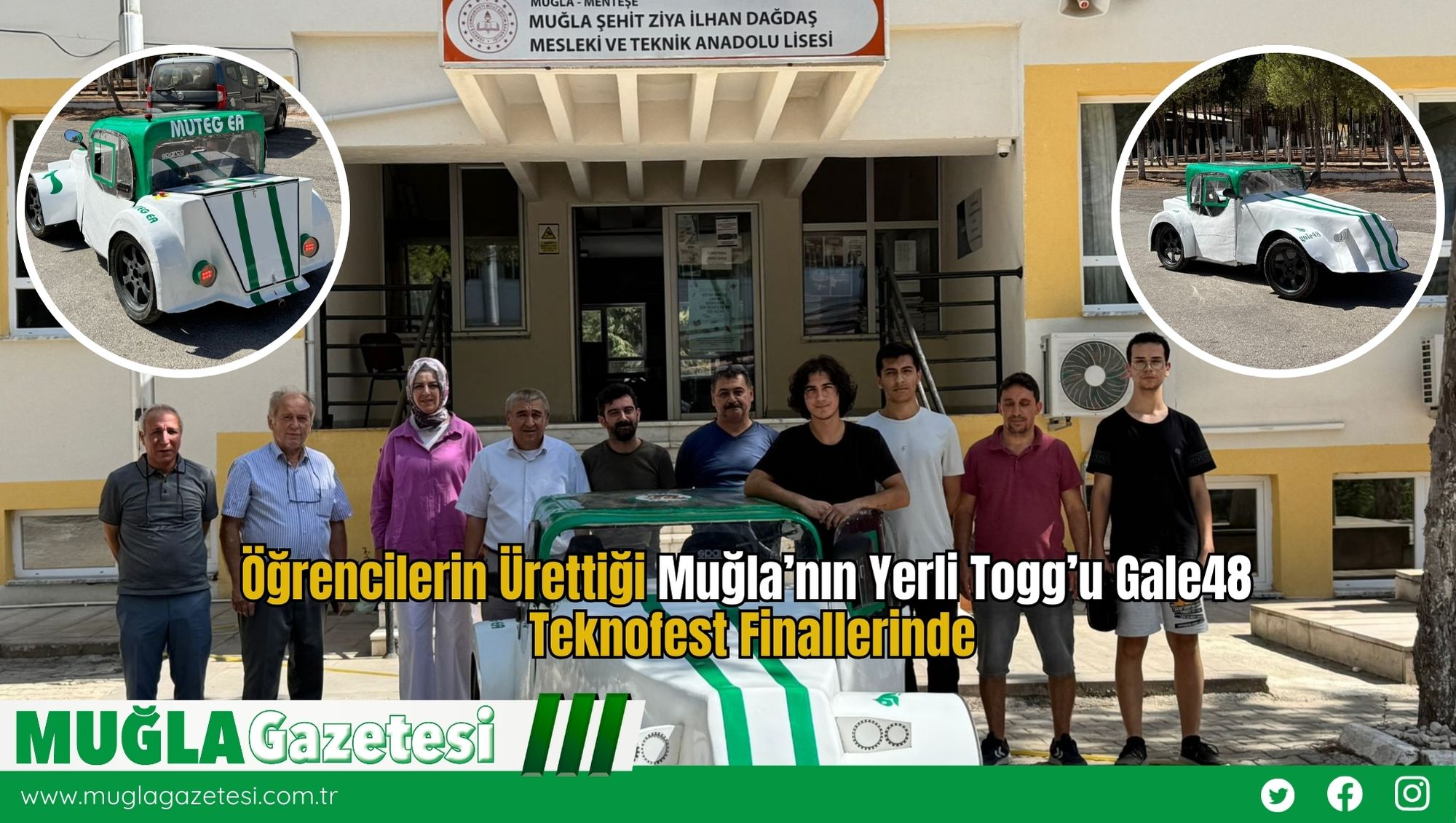 Öğrencilerin Ürettiği Muğla’nın Yerli Togg’u Gale48, Teknofest Finallerinde