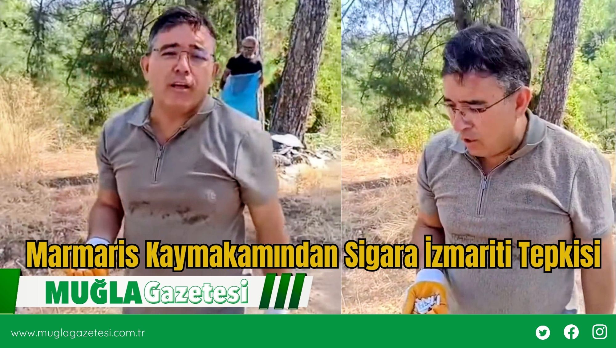 Marmaris Kaymakamından Sigara İzmariti Tepkisi