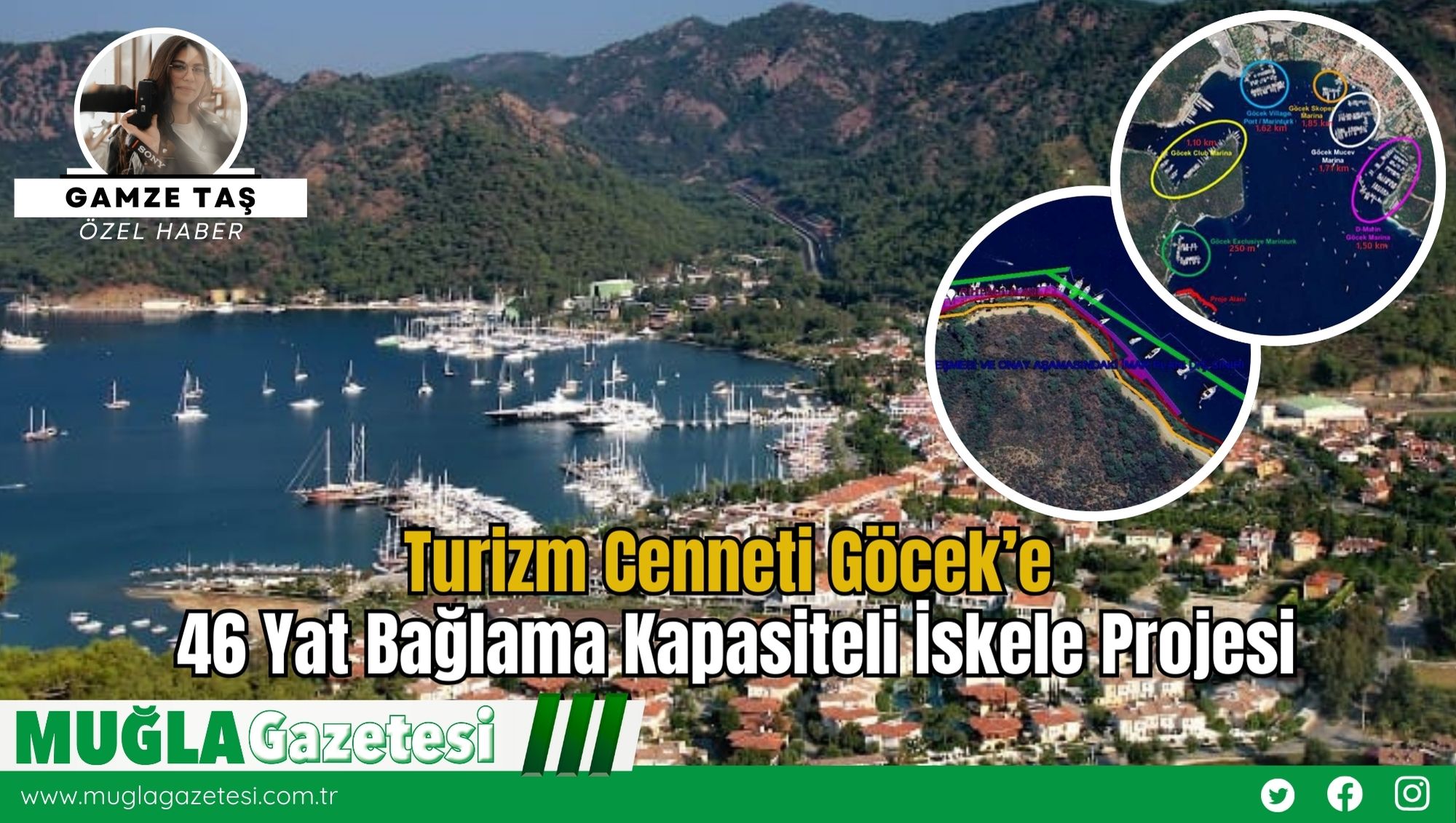 Turizm Cenneti Göcek’e 46 Yat Bağlama Kapasiteli İskele Projesi