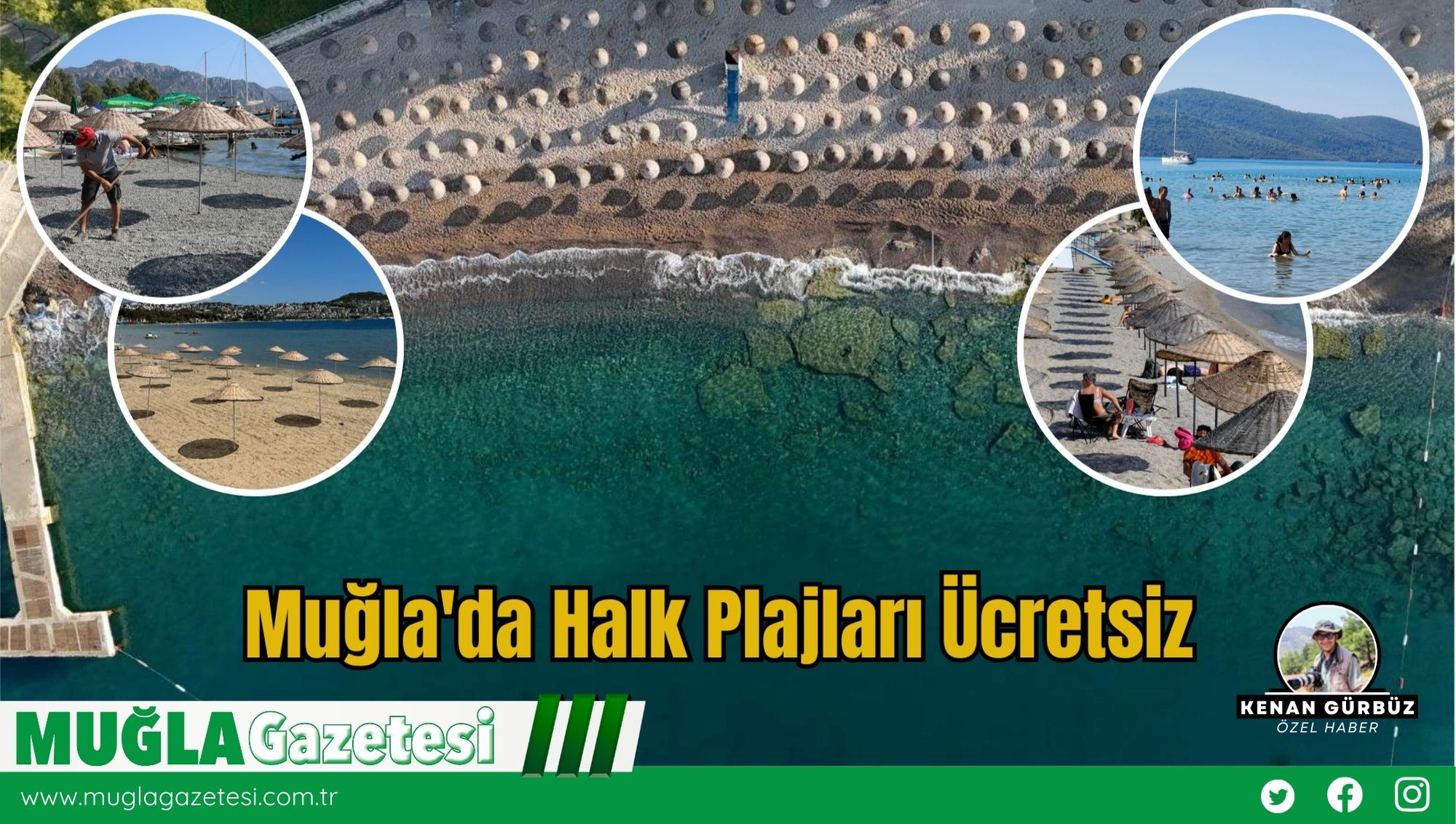 Muğla'da Halk Plajları Ücretsiz