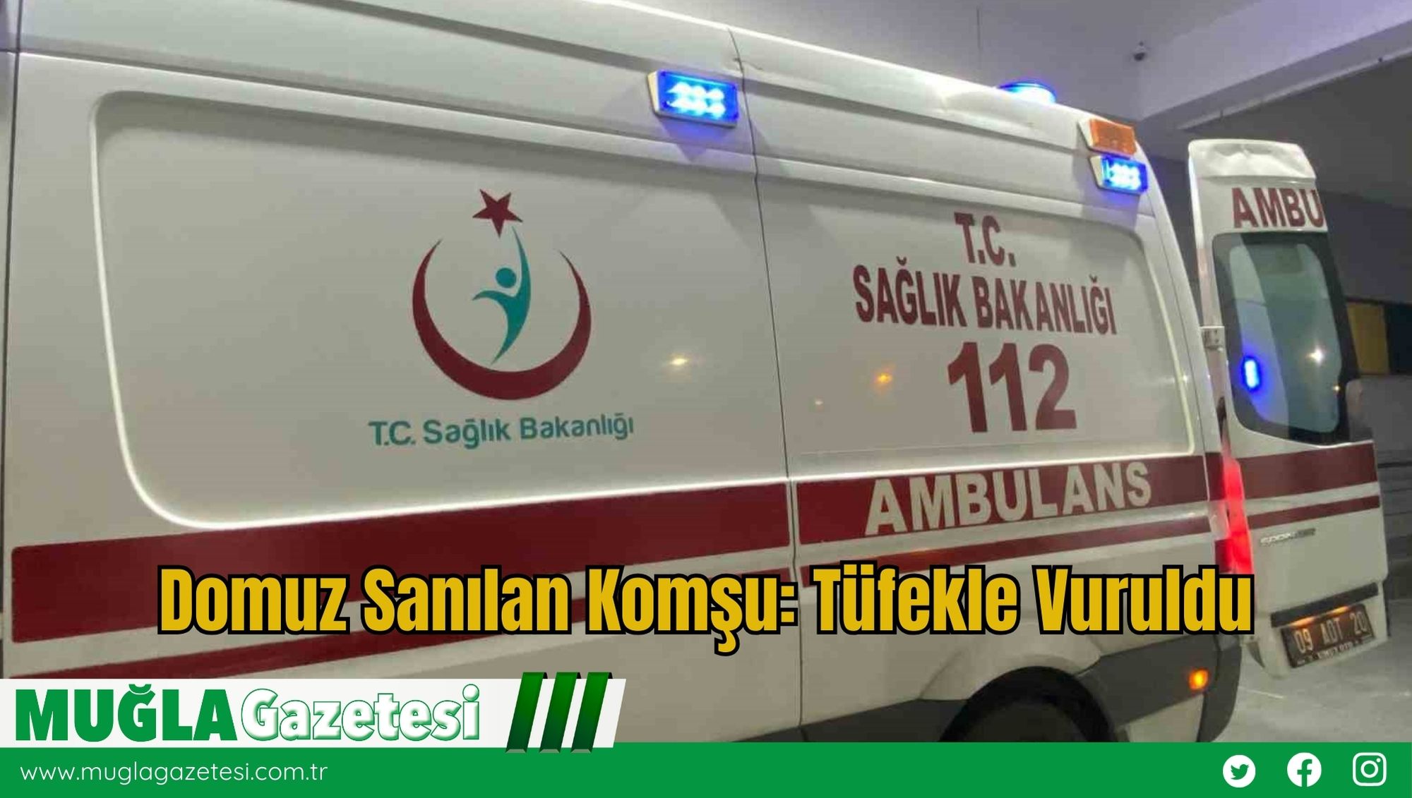 Domuz Sanılan Komşu: Tüfekle Vuruldu