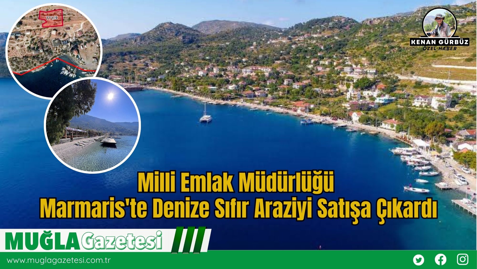 Milli Emlak Müdürlüğü Marmaris'te Denize Sıfır Araziyi Satışa Çıkardı