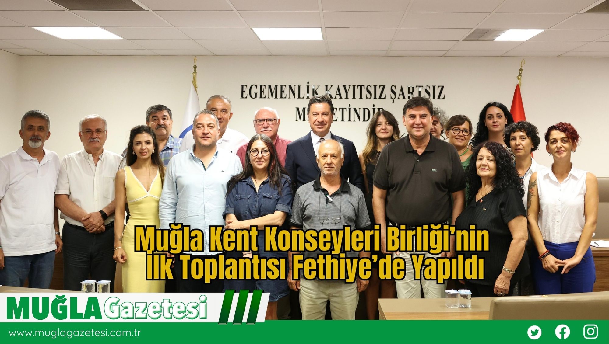 Muğla Kent Konseyleri Birliği’nin İlk Toplantısı Fethiye’de Yapıldı