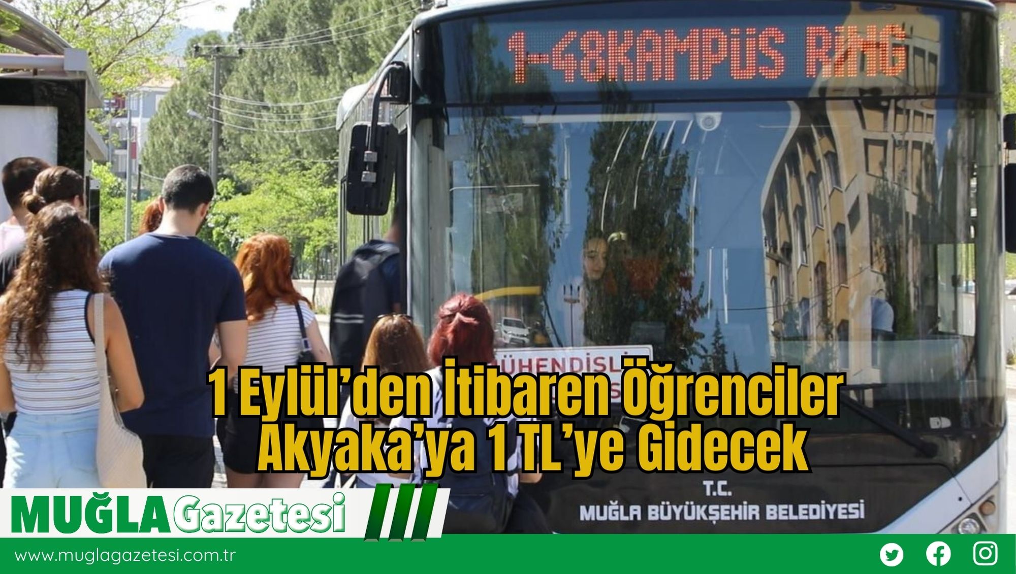 1 Eylül’den İtibaren Öğrenciler Akyaka’ya 1 TL’ye Gidecek