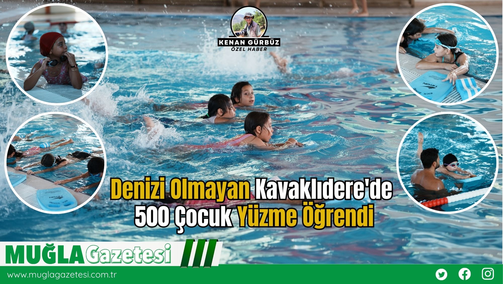 Denizi Olmayan Kavaklıdere'de 500 Çocuk Yüzme Öğrendi